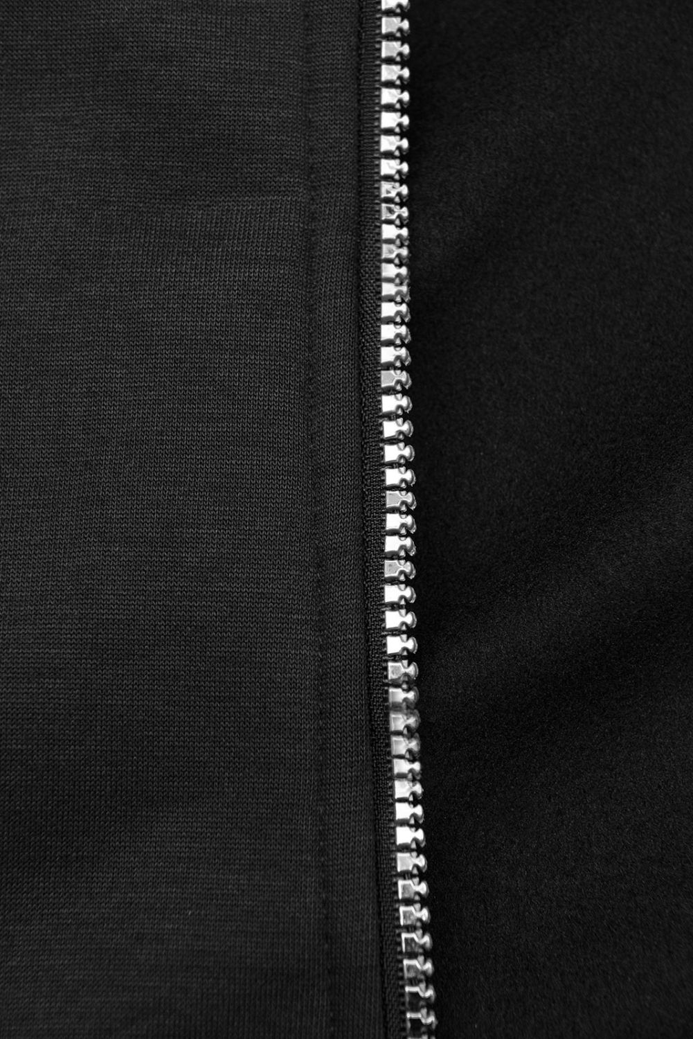 Sportliche lange Sweatjacke schwarz