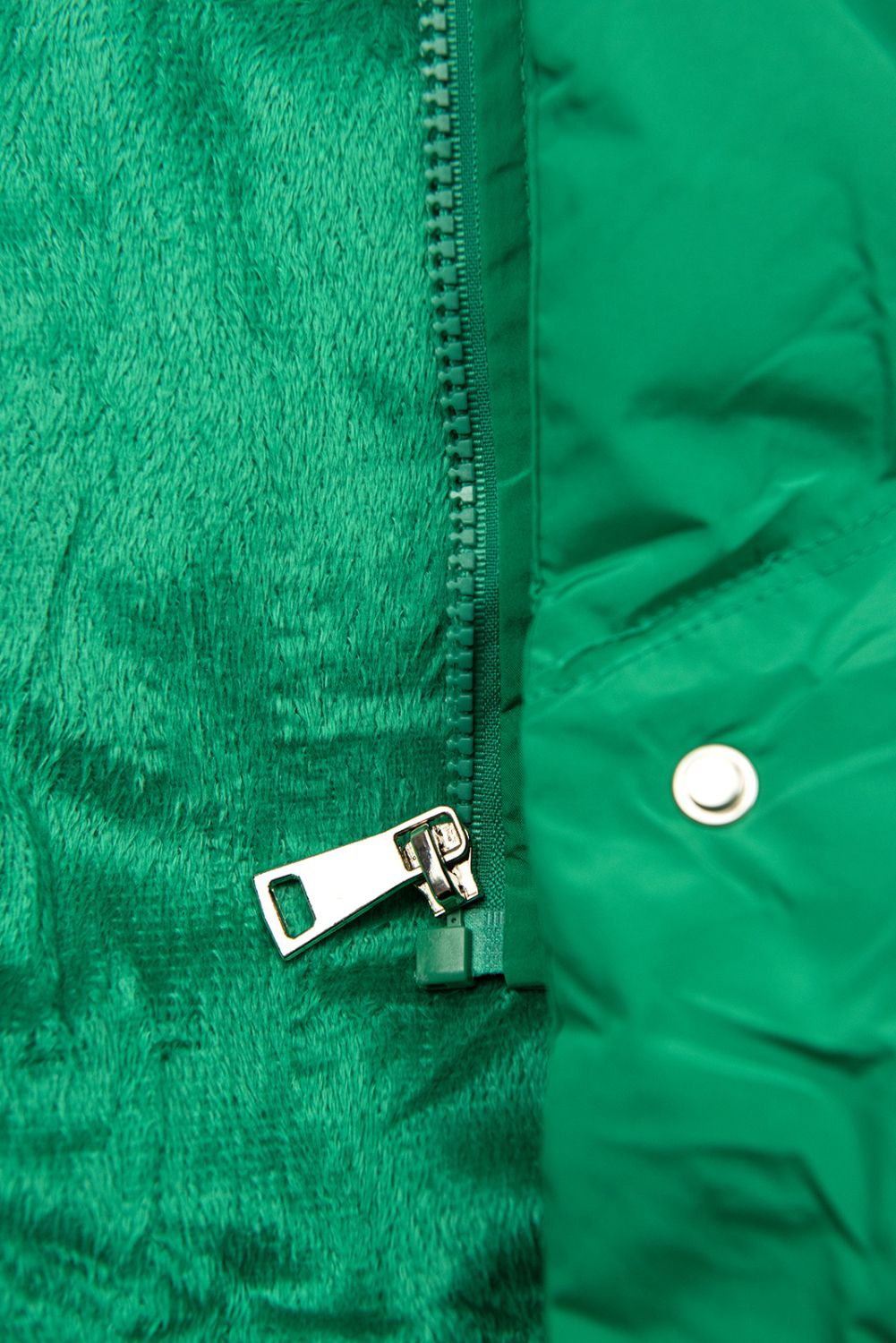 Steppweste mit Kapuze Smaragdgrün