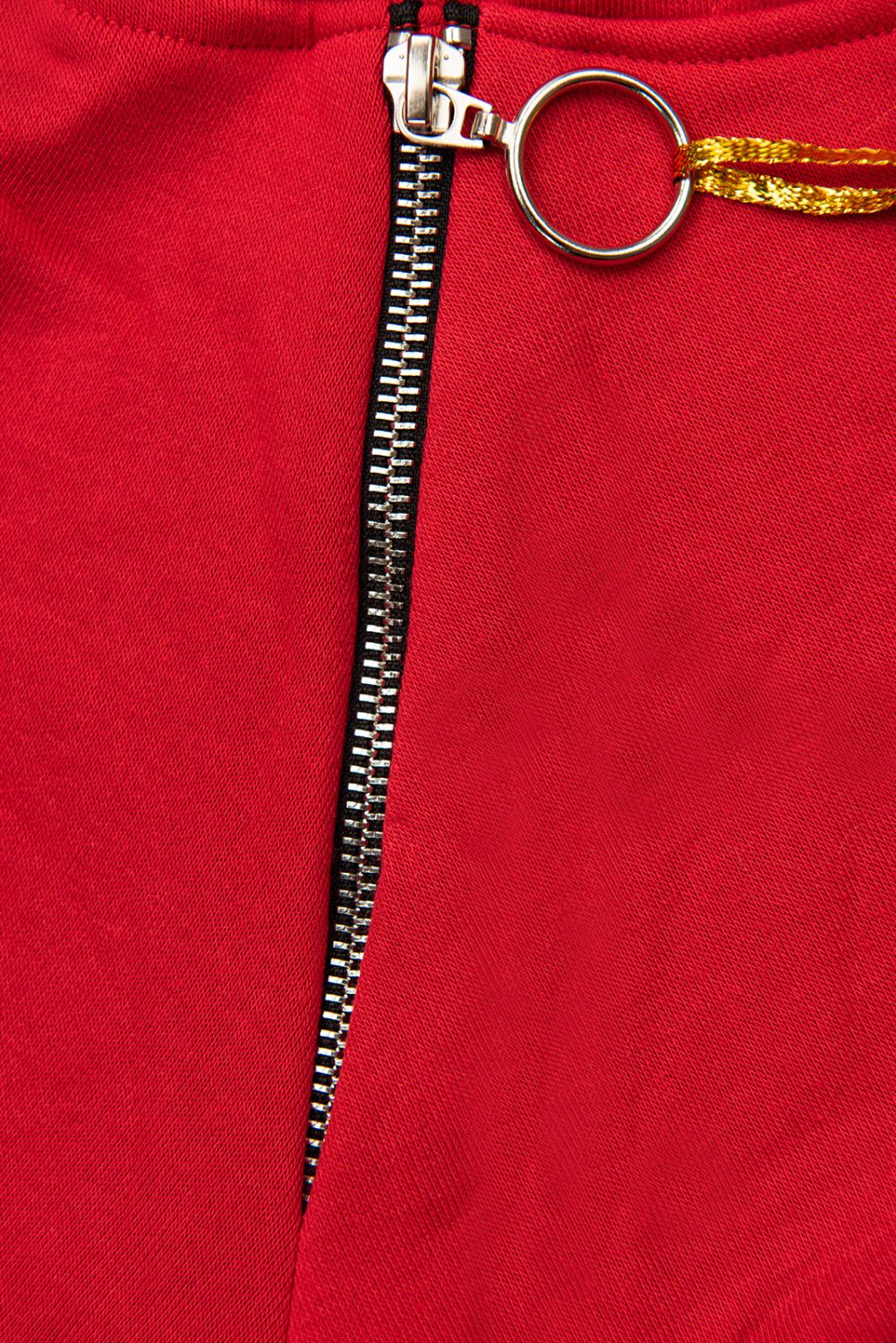Sweatshirt/Sweatkleid mit Karomuster Rot