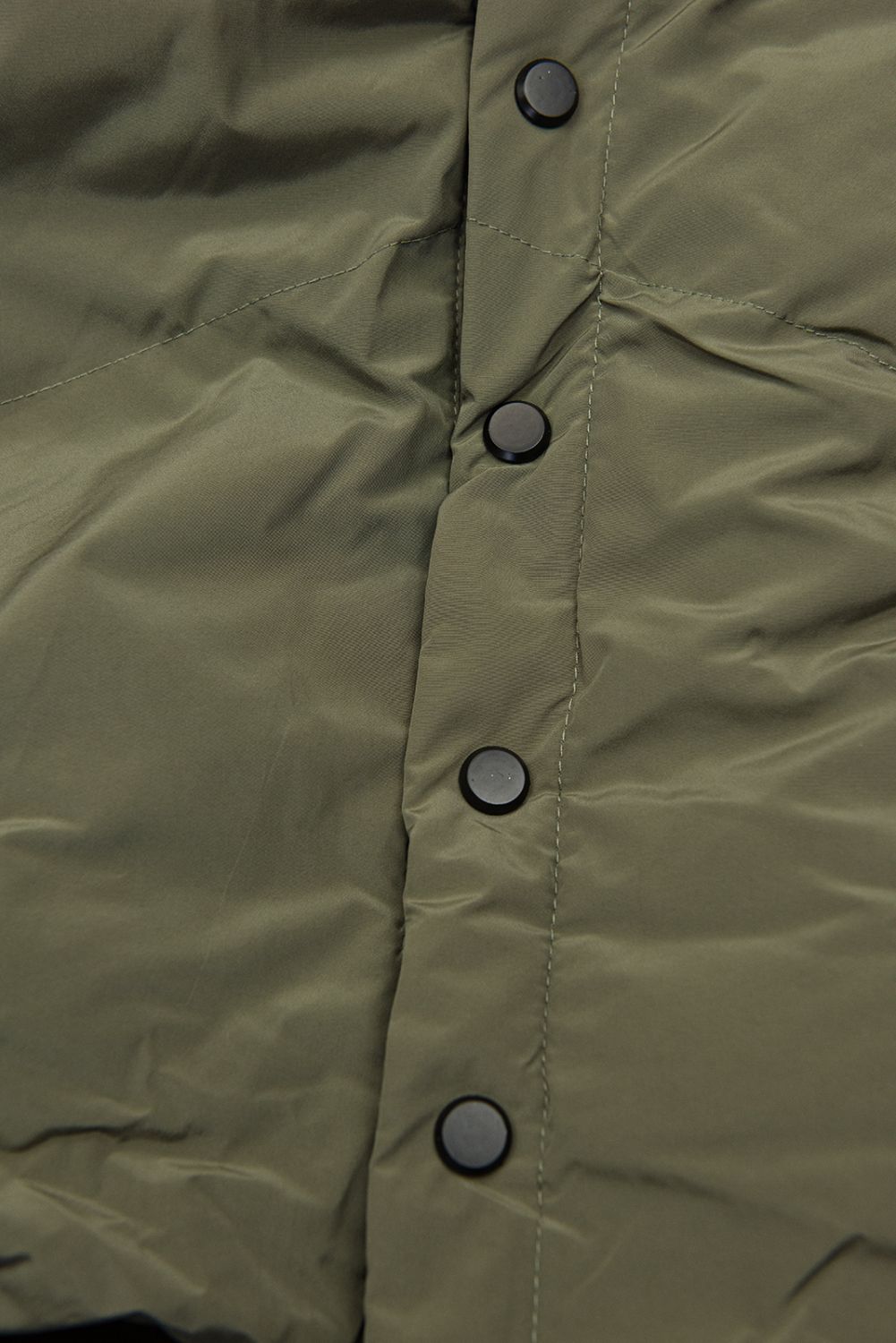 Extra lang Wintermantel olive