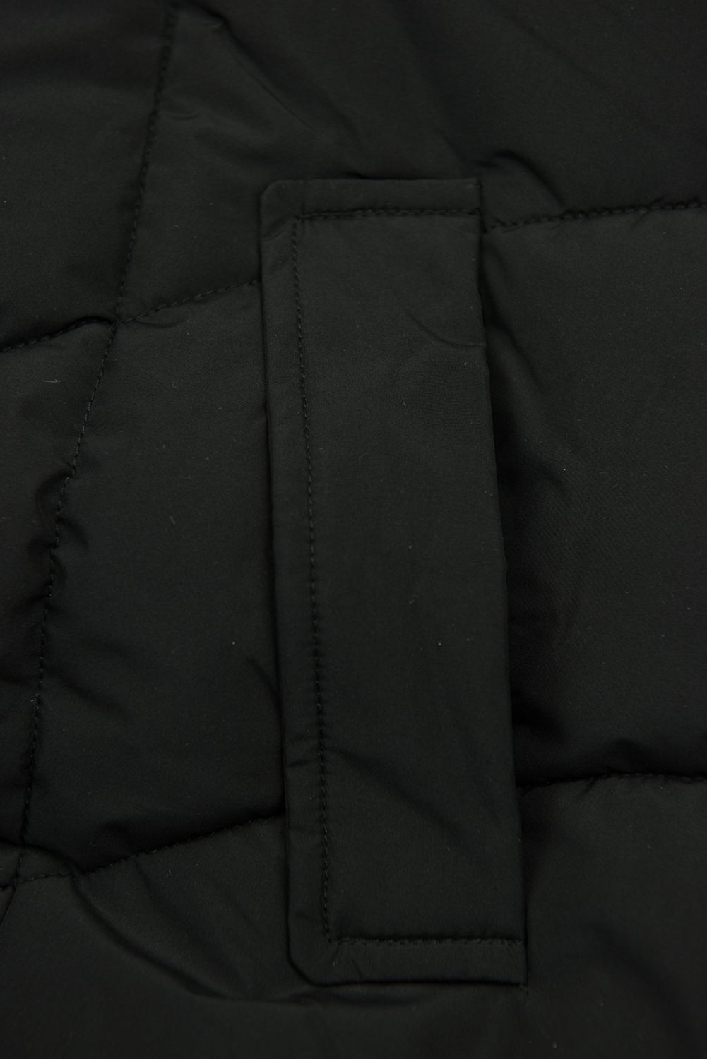 Schwarze Steppjacke für den Winter