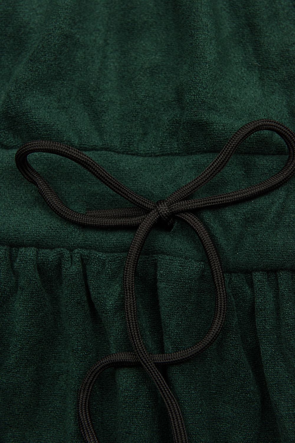 Kleid mit Spitze Dunkelgrün