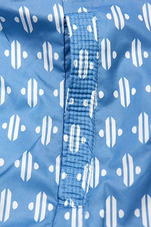 Steppjacke in kurzer Form blau