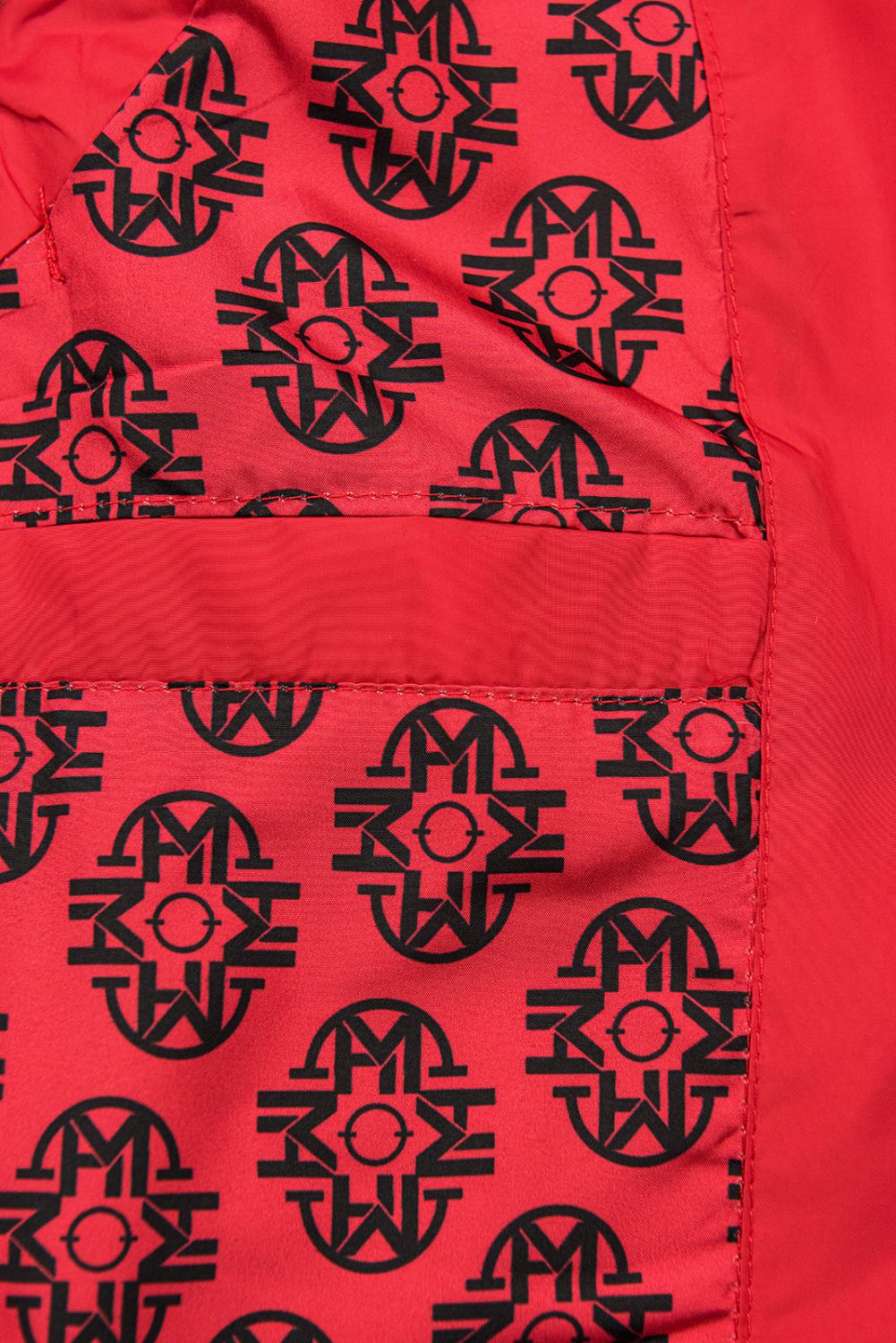 Weste mit Kapuze Rot