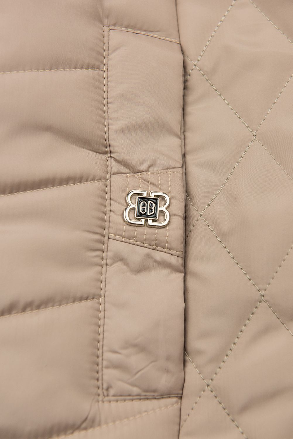 Weste mit Kapuze Beige