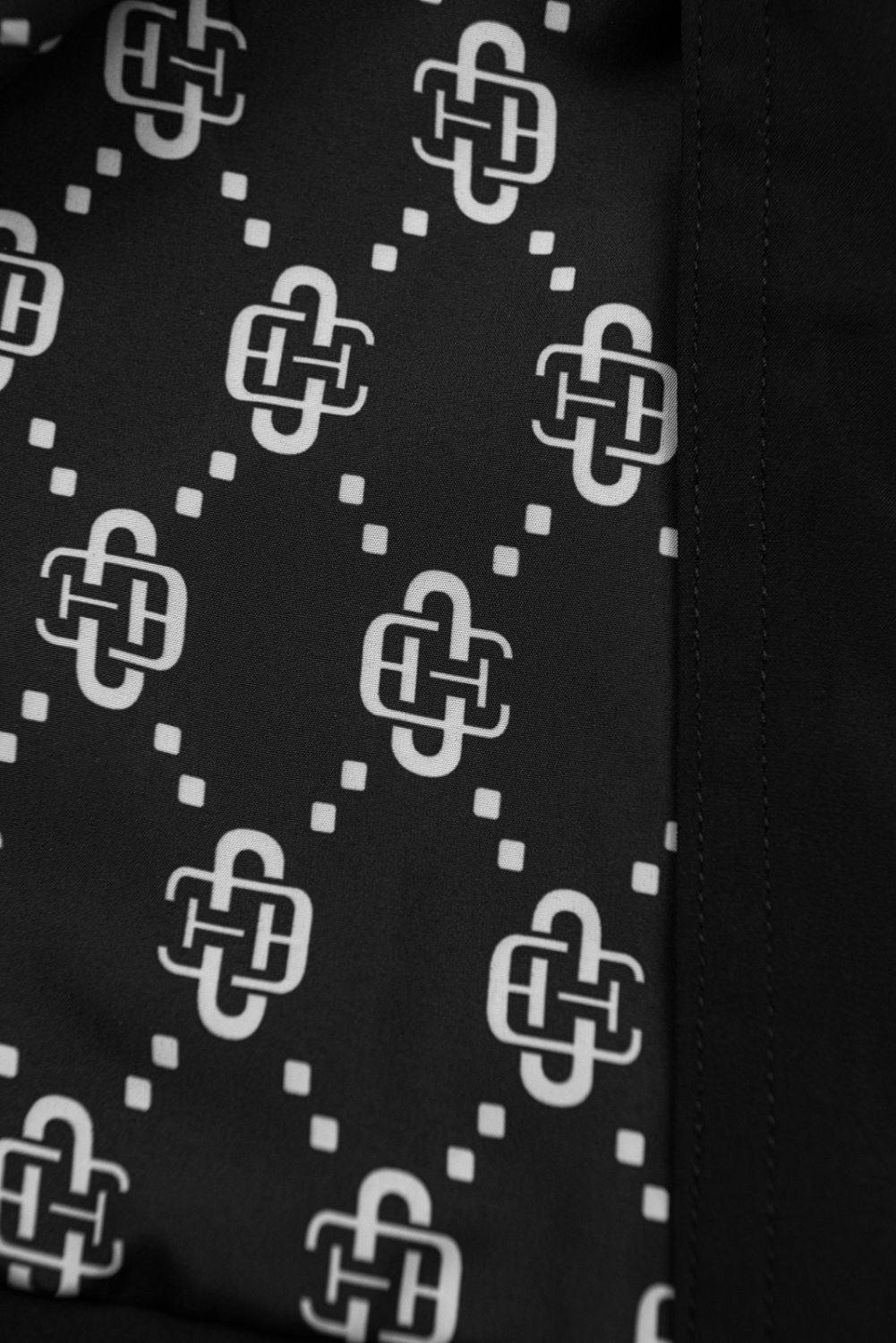 Zweireihiger Trenchcoat Schwarz