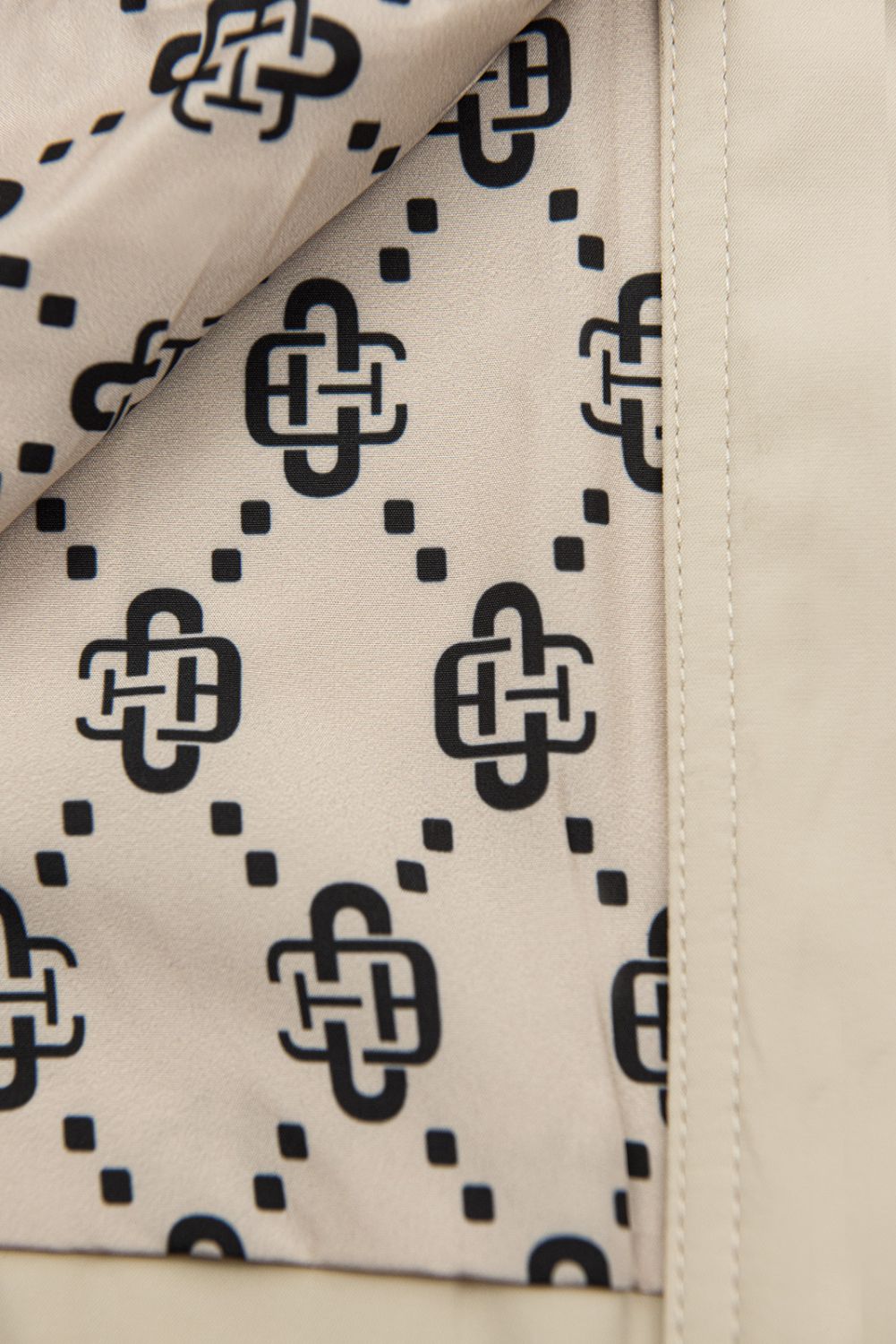 Zweireihiger Trenchcoat Ecru