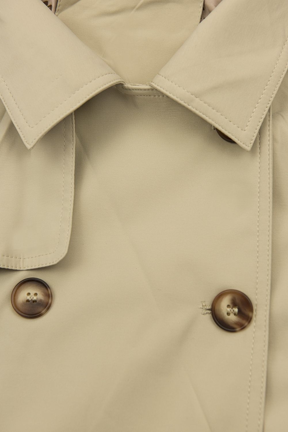 Zweireihiger Trenchcoat Beige