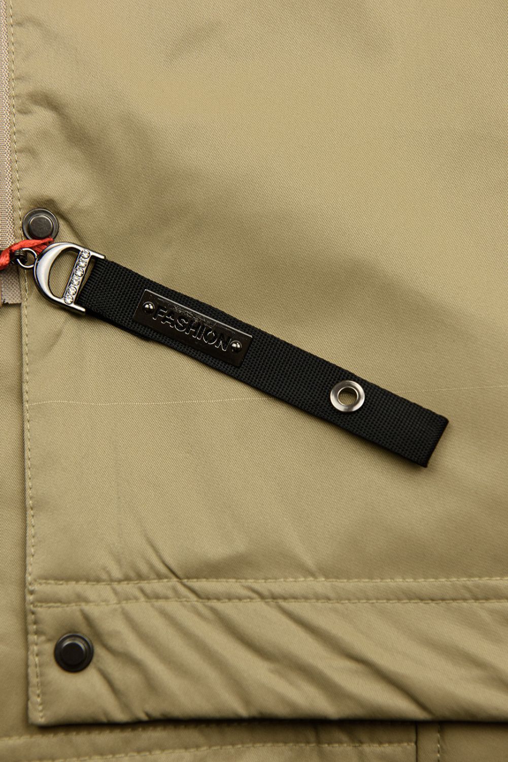 Übergangsjacke/Mantel mit Kapuze, Beige