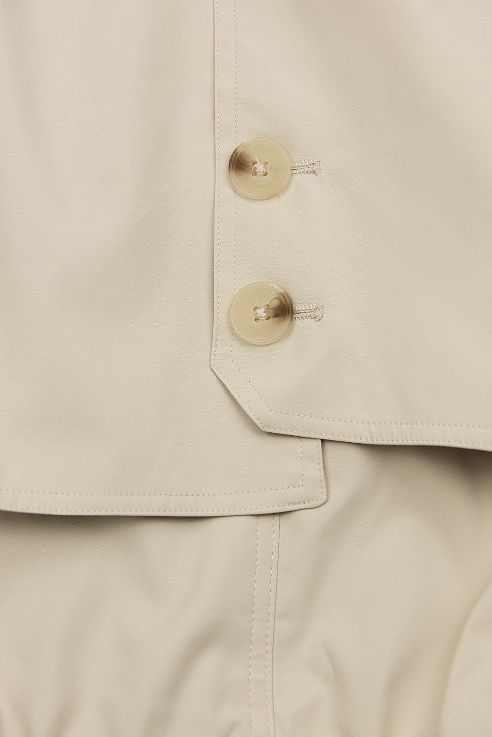 Ecru Trenchcoat mit Taillengürtel