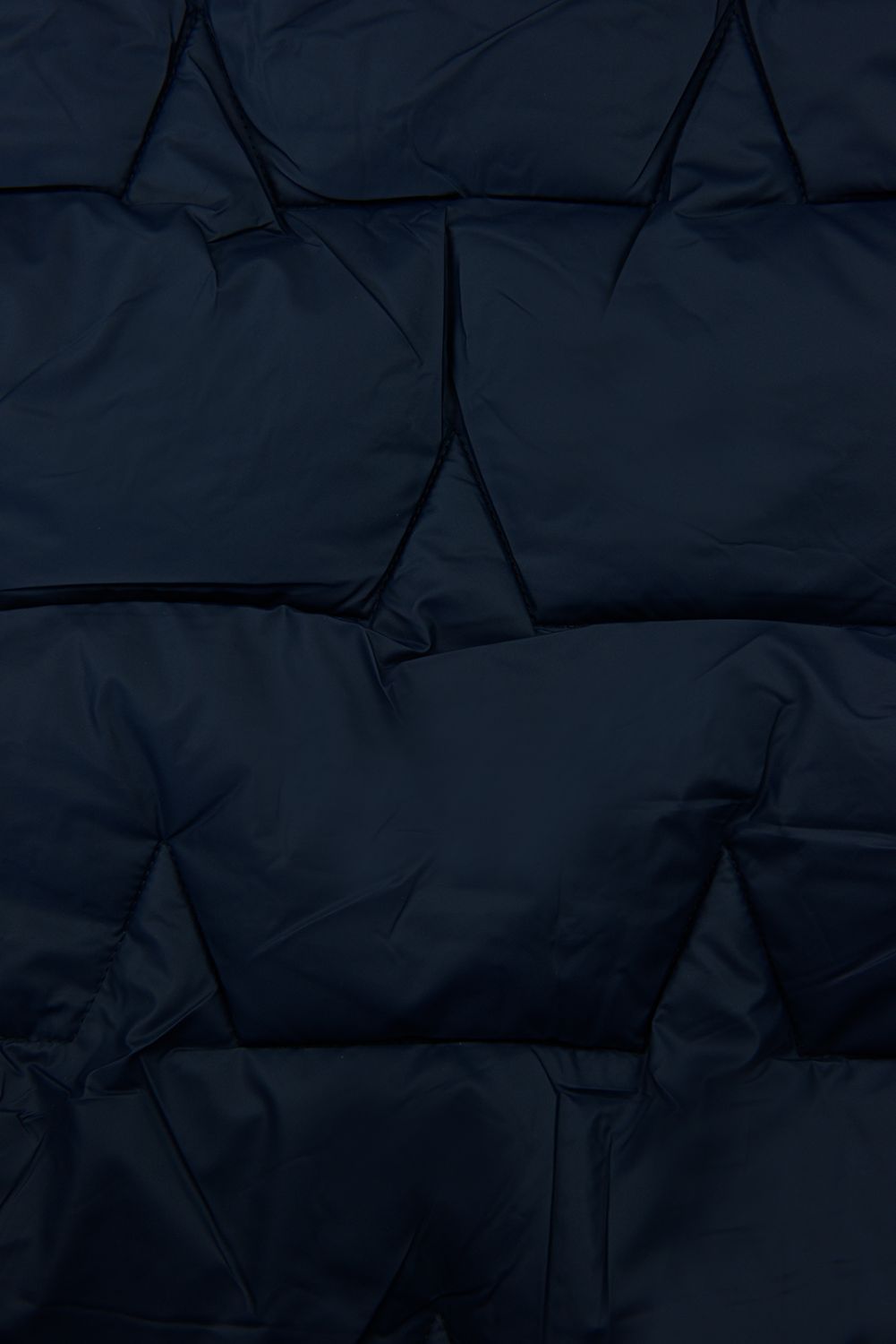 Damen-Steppmantel für den Winter mit abnehmbarem Fell Navy