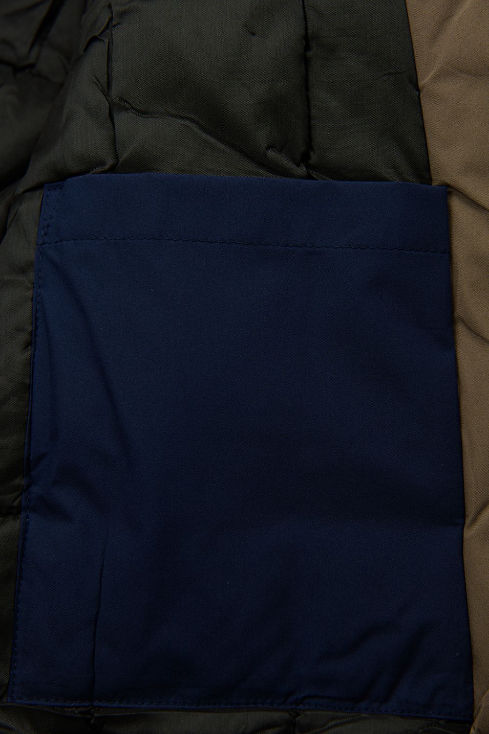 Langer Damen-Winterparka mit verstellbarer Taille Dunkelblau