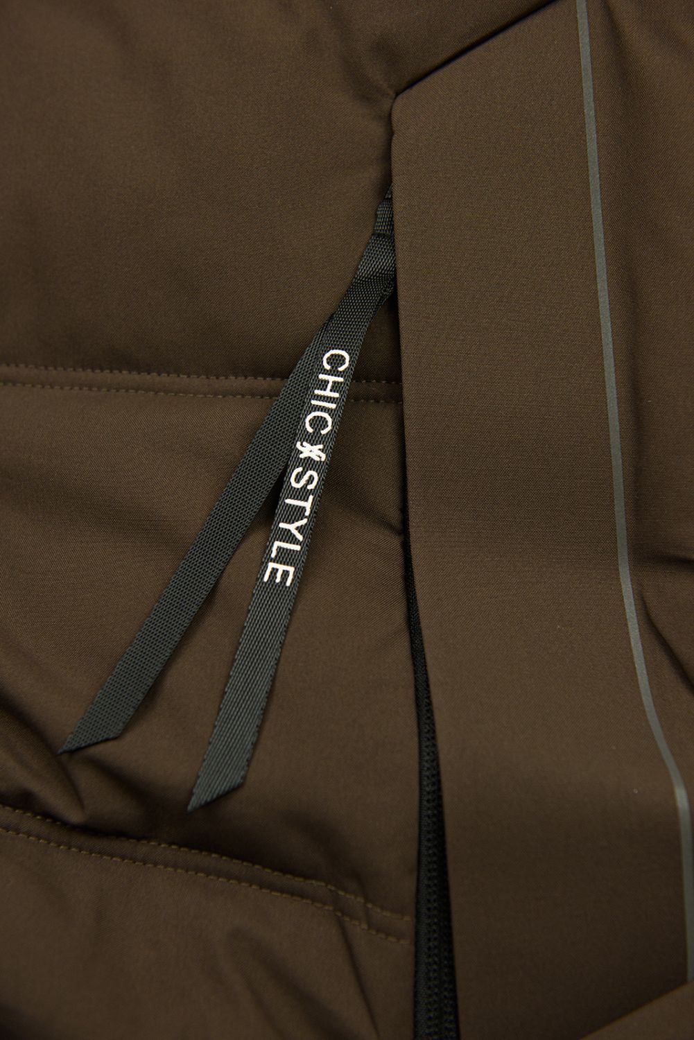 Damen-Winterjacke mit Kapuze FREEDOM Braun