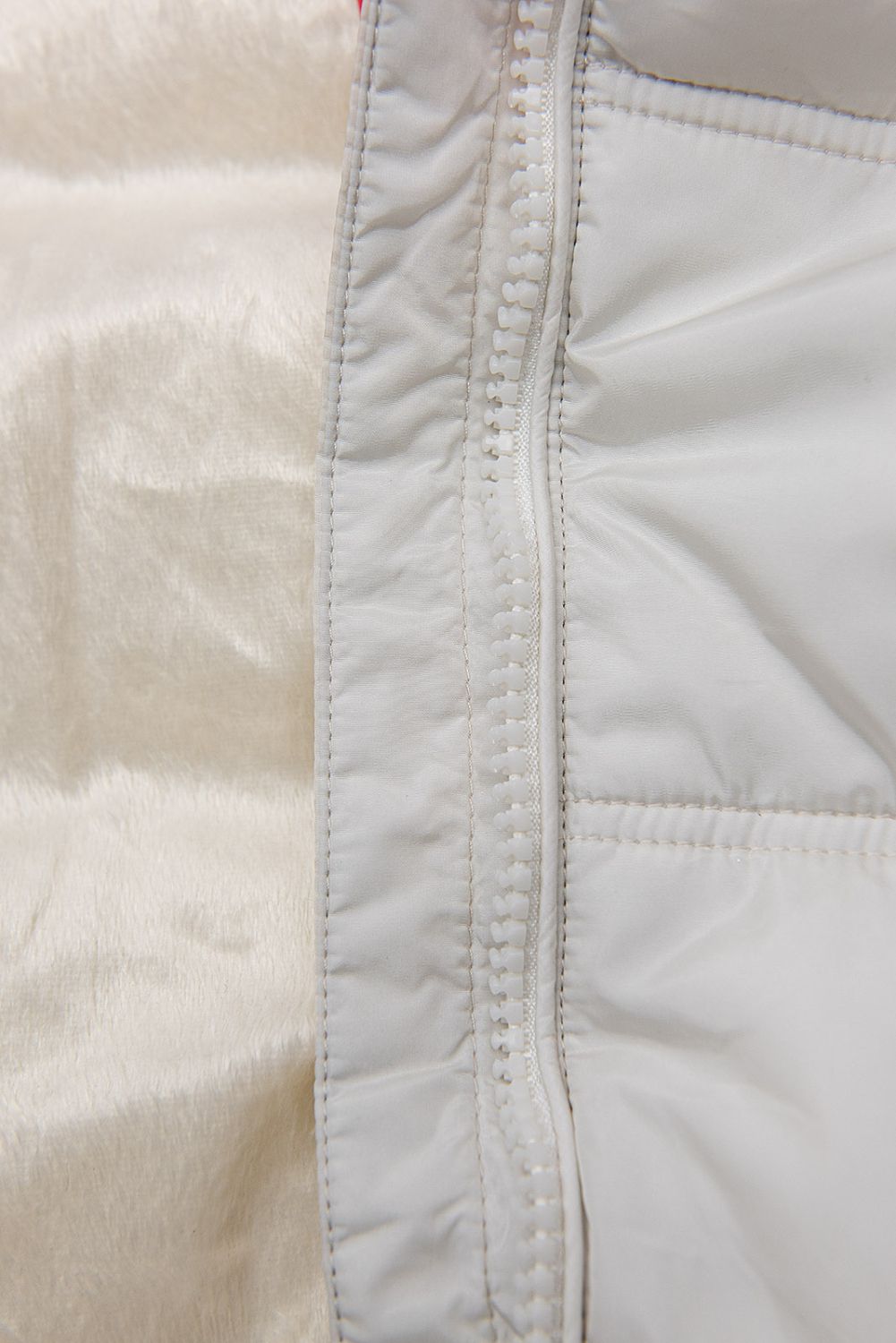 Gefüttert Winterjacke in Weiß