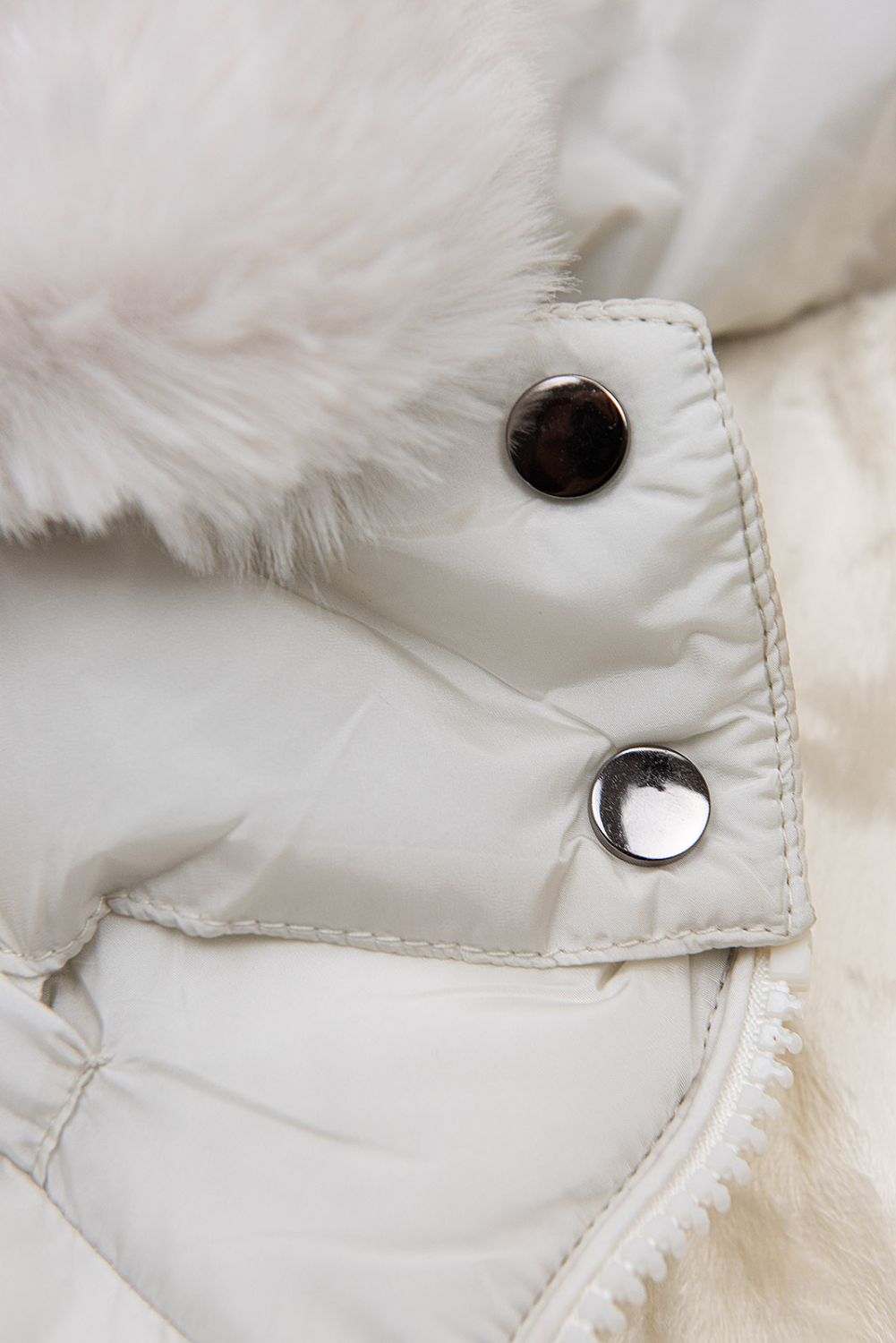 Gefüttert Winterjacke in Weiß