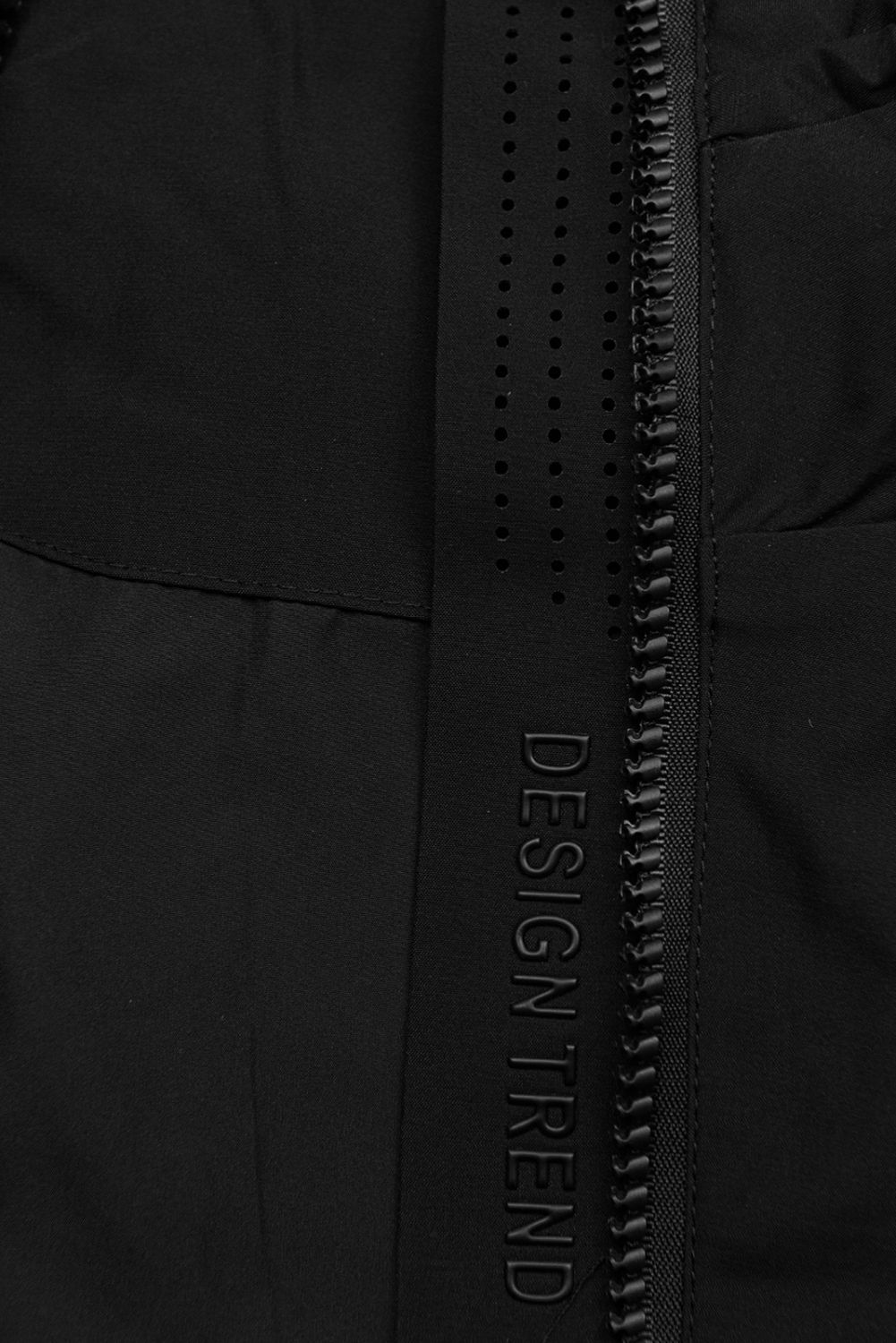 Damen-Übergangsjacke mit Kapuze - Schwarz