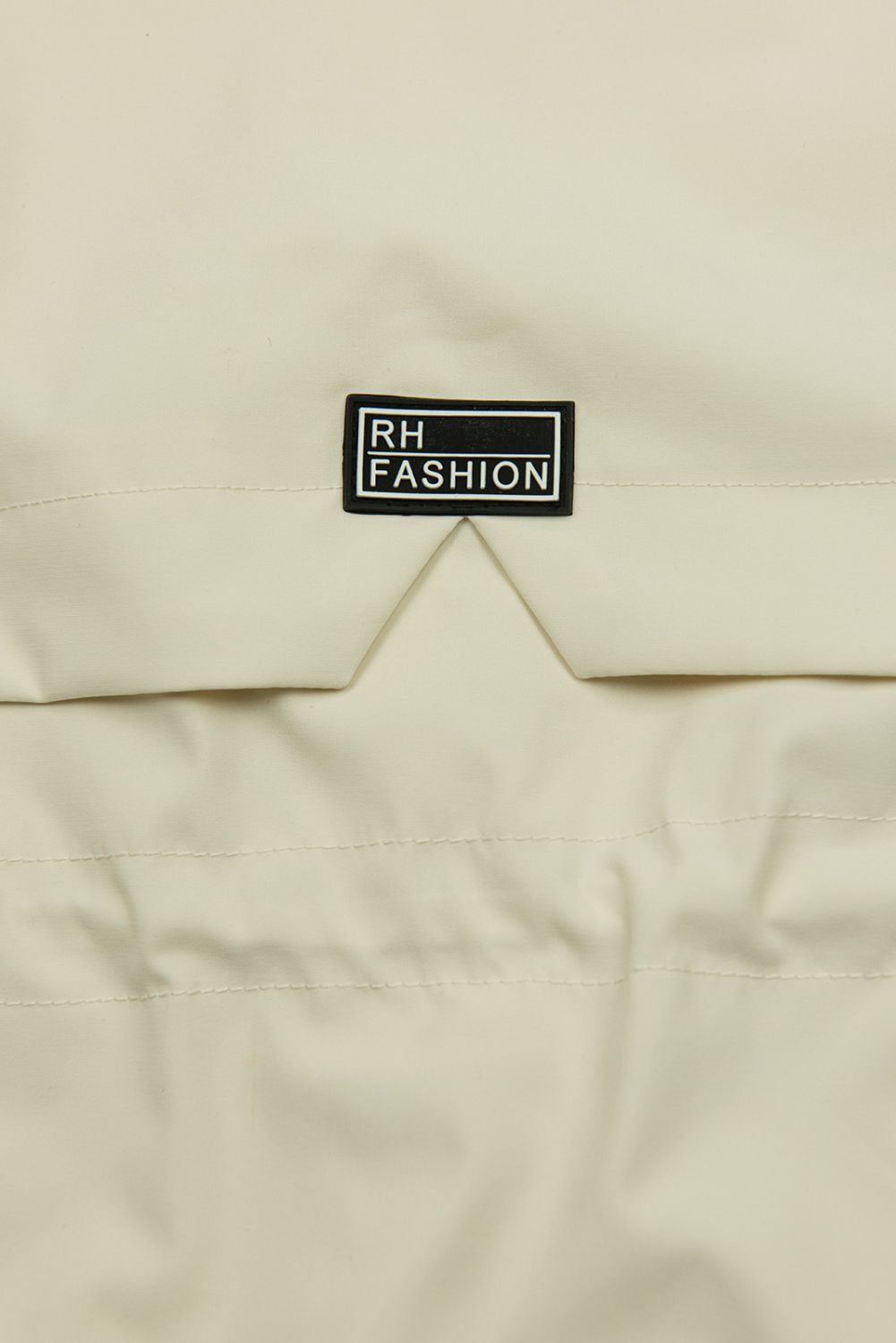 Damen-Parka mit Golddetails Ecru