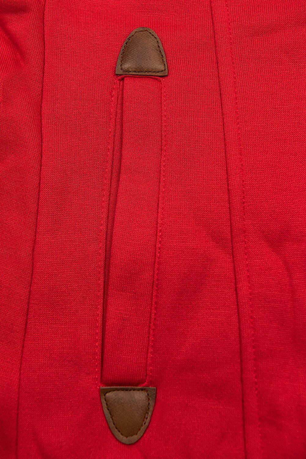 LHD Sweatjacke mit Gummi in der Taille rot