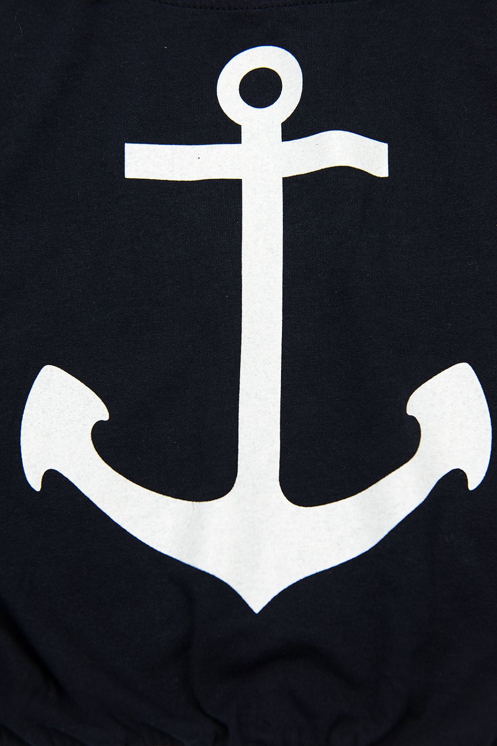 Kleid im Anker Druck dunkelblau