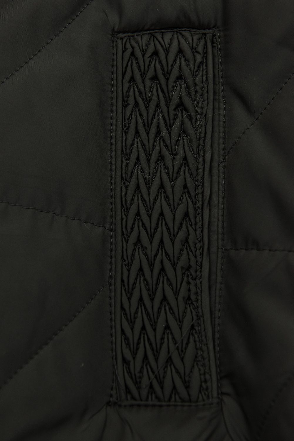 Gesteppte Damen-Frühlingsjacke Schwarz