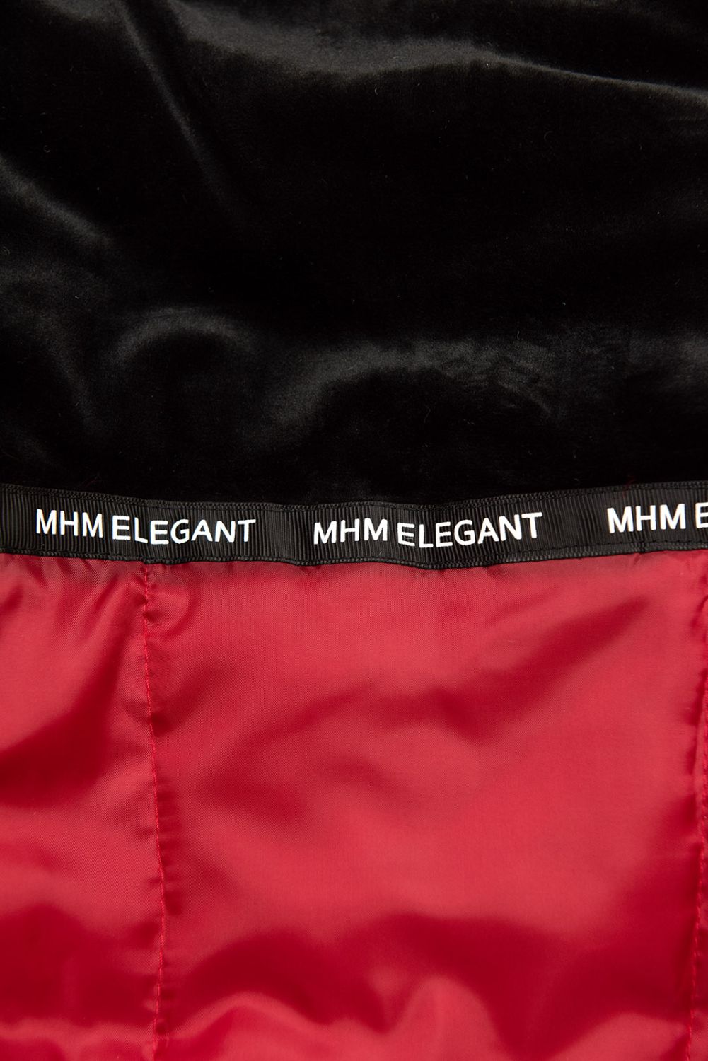 Parkajacke für Winter mit Kunstfell rot