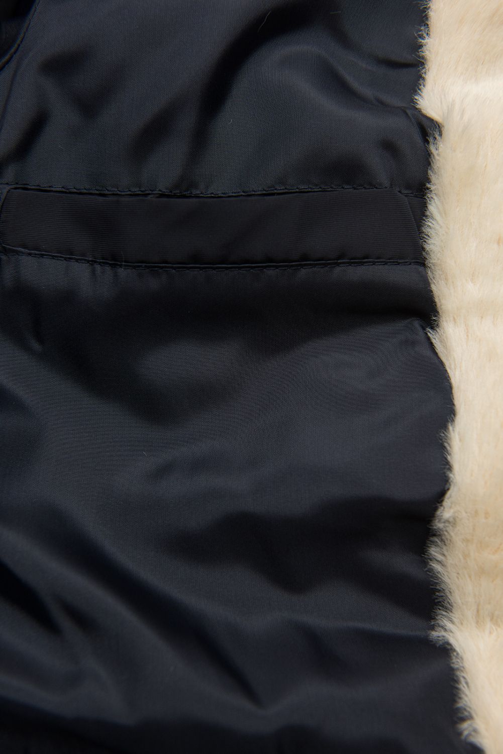 Parka mit kuschelig gefütterter Kapuze dunkelblau