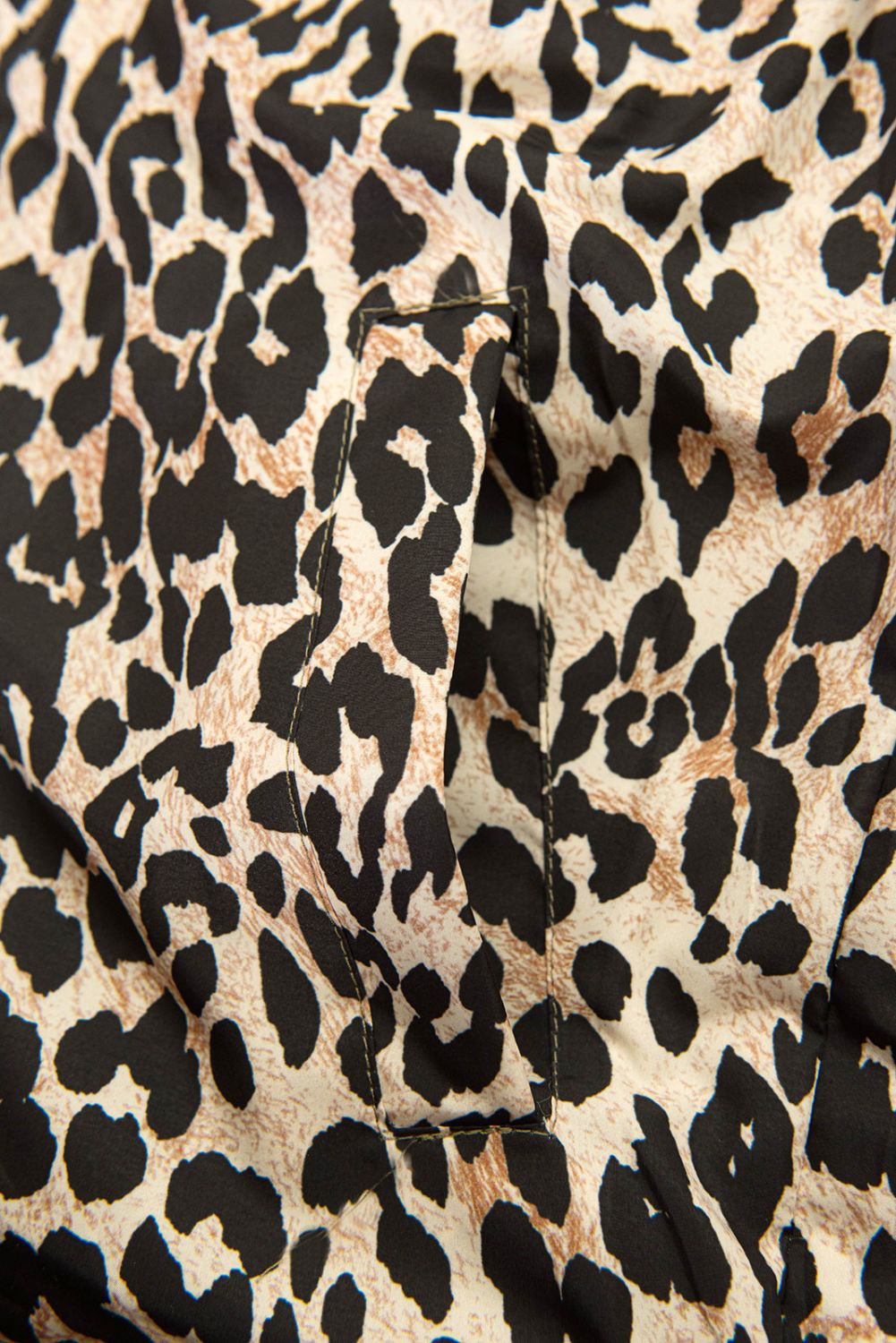 Wende-Weste mit Leopardenmuster, Grün