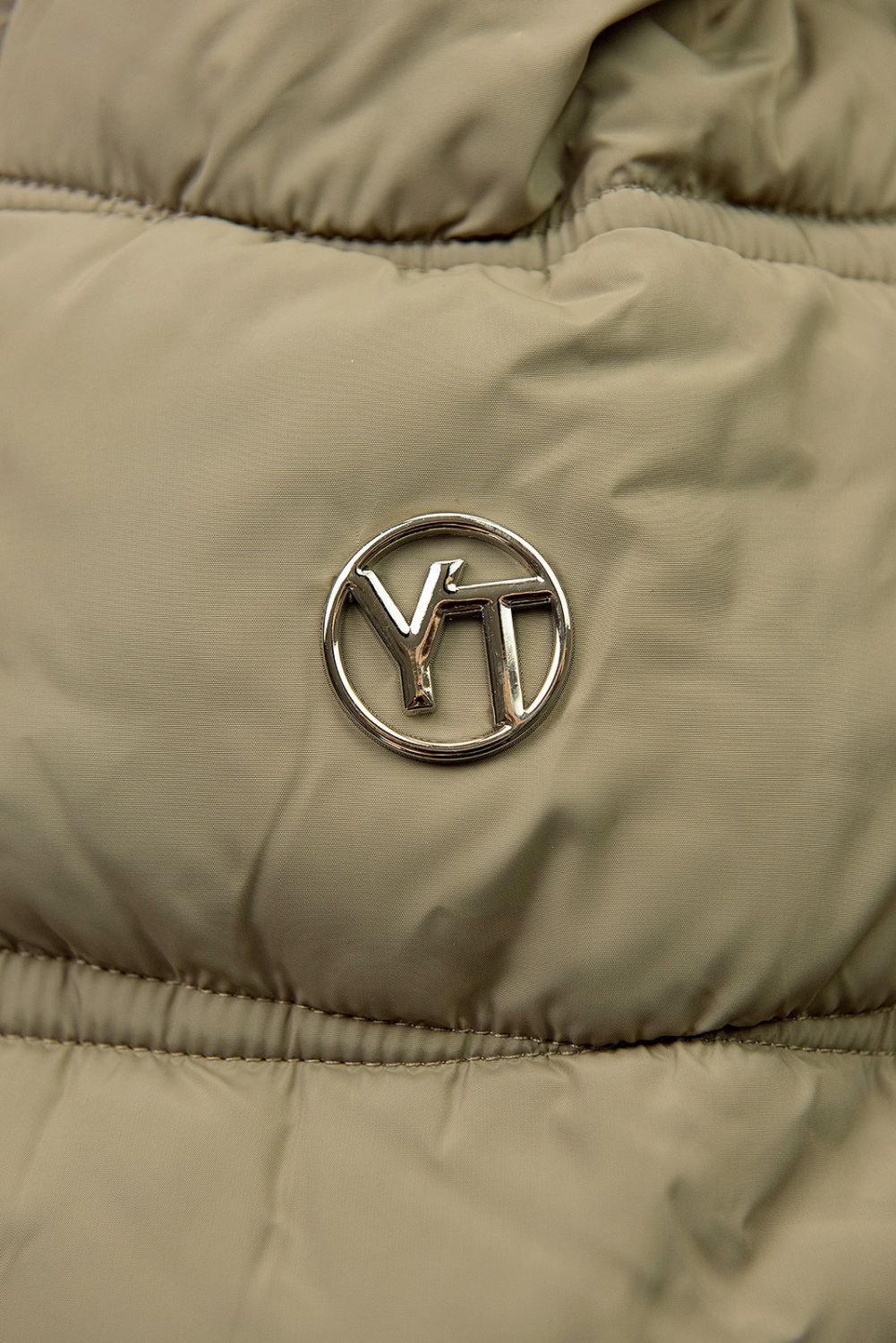 Winterjacke mit Gürtel Braun