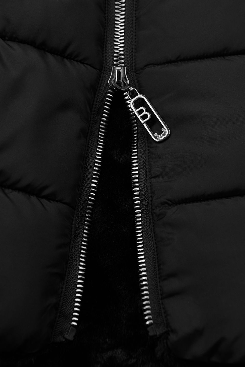 Damen Winterjacke zum Wenden Schwarz