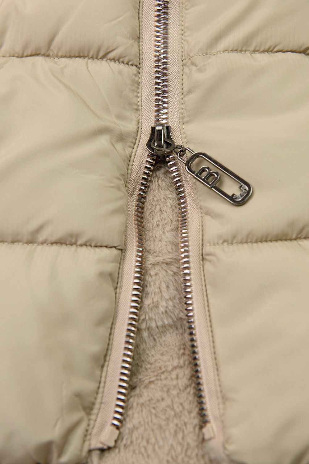 Damen Winterjacke zum Wenden Beige