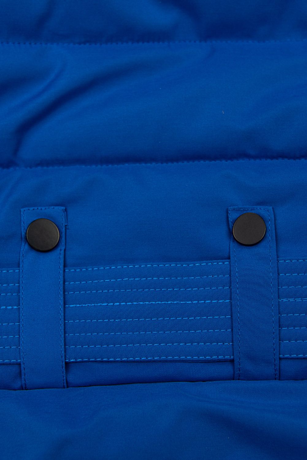Gesteppte Winterjacke mit Gürtel Kobaltblau