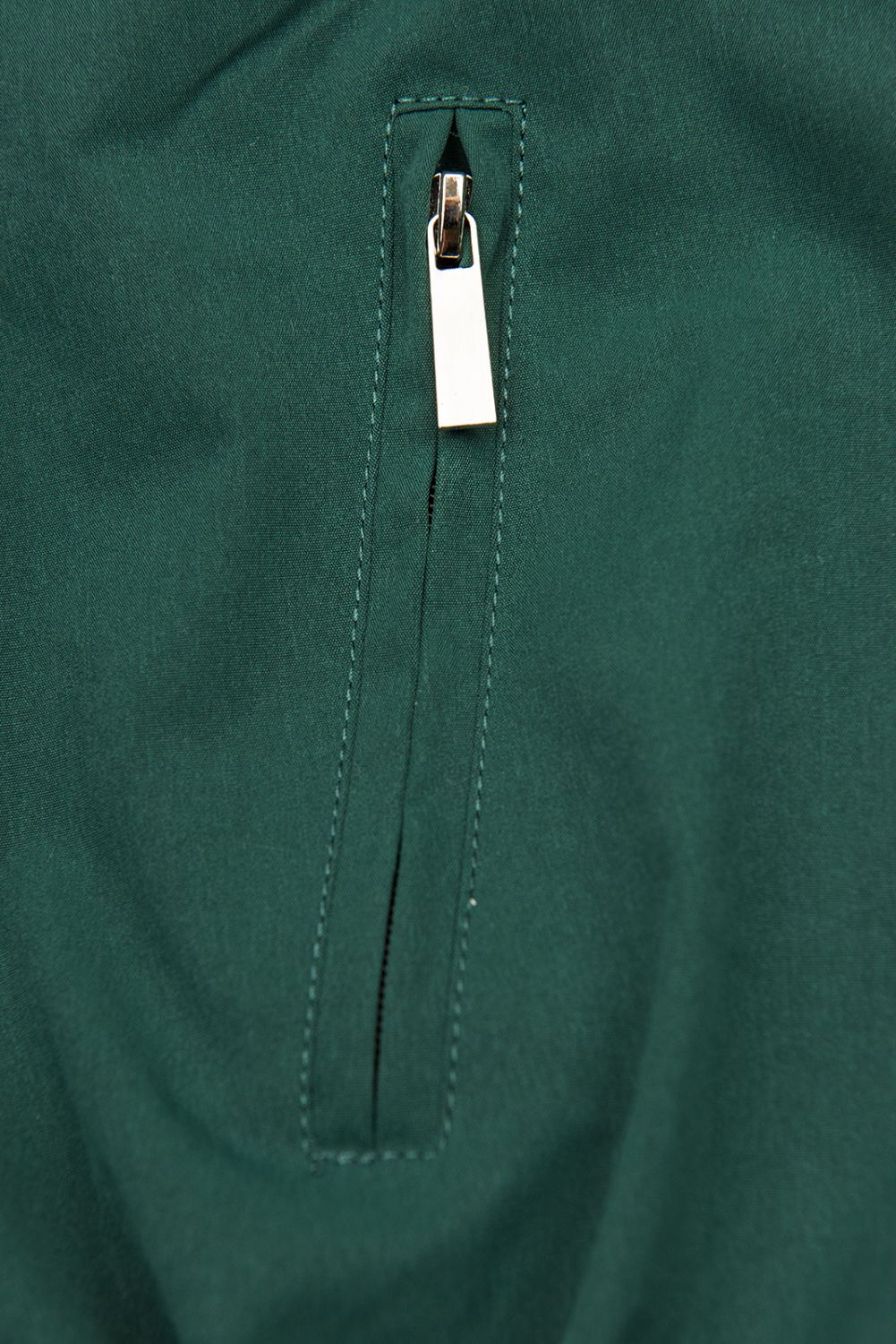 Leichter Parka mit Kapuze grün/schwarz