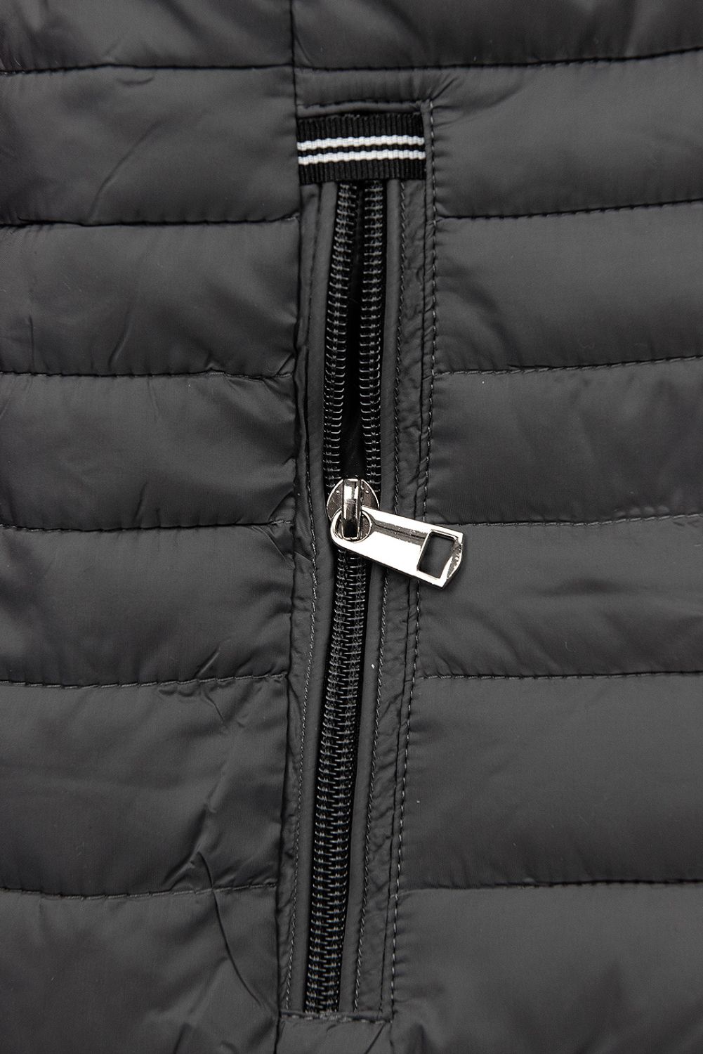 Steppjacke mit Kapuze Anthrazit