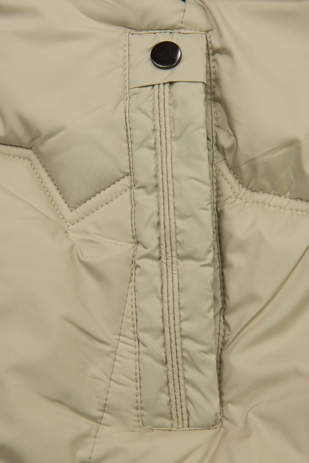 Doppelseitiger Wintermantel Beige/Grün