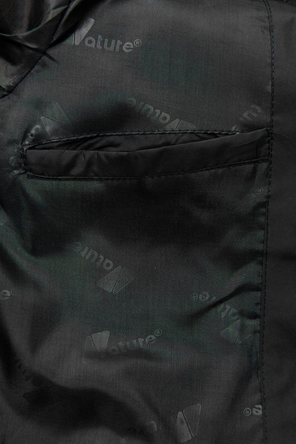 Leichte Steppjacke mit Kapuze Schwarz