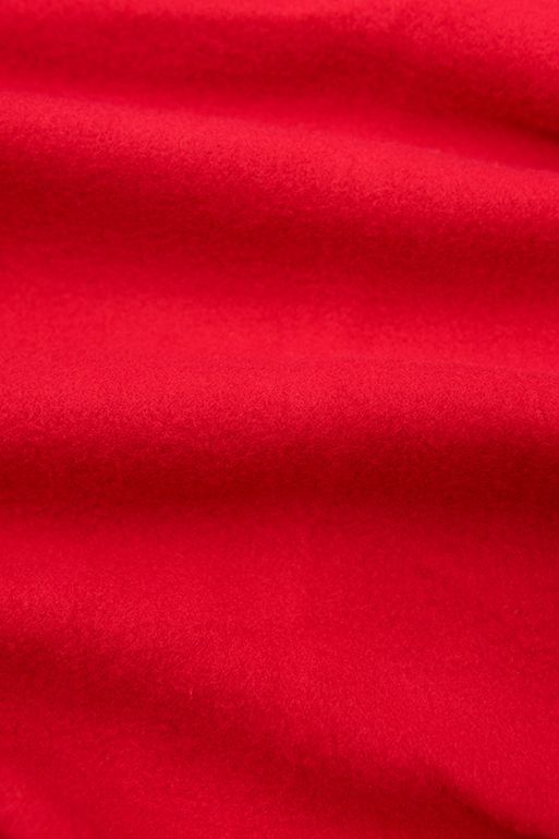 Sweatjacke mit bedrucktes Futter in der Kapuze rot