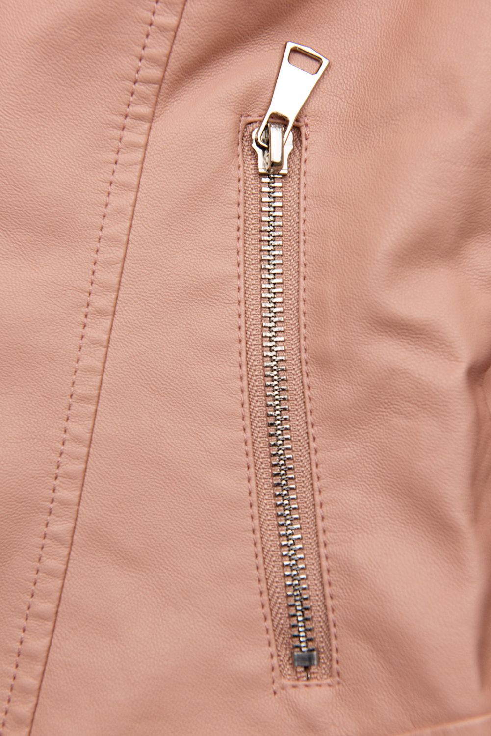 Basics Lederimitatjacke Rosa