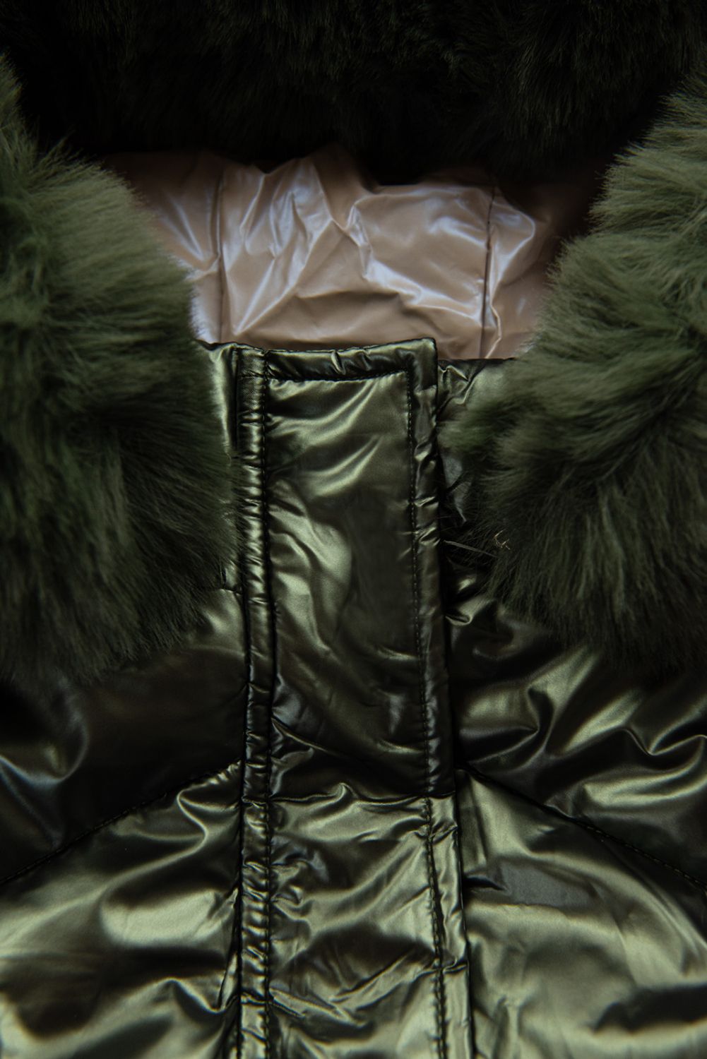 Winterjacke für Mädchen Glänzend Grün