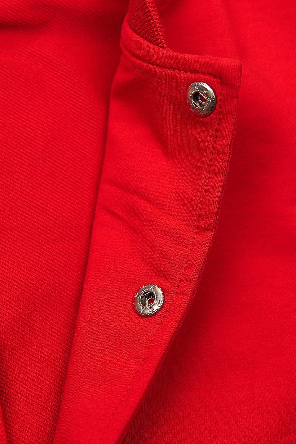 Sweatjacke im Collegestyle Rot