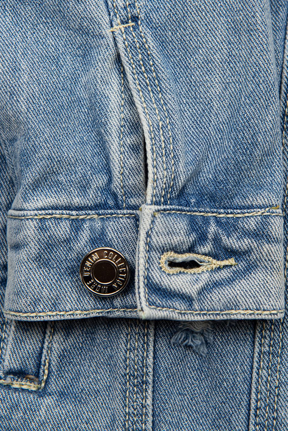 Jeansjacke mit Gürtel