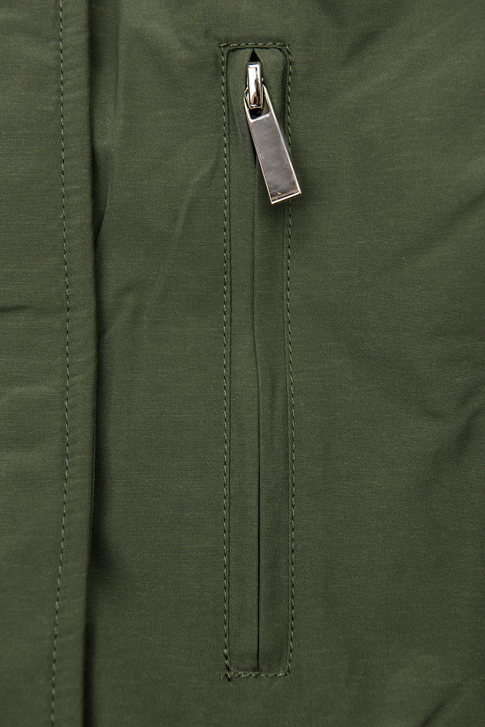 Parkajacke mit Teddy-Futter khaki