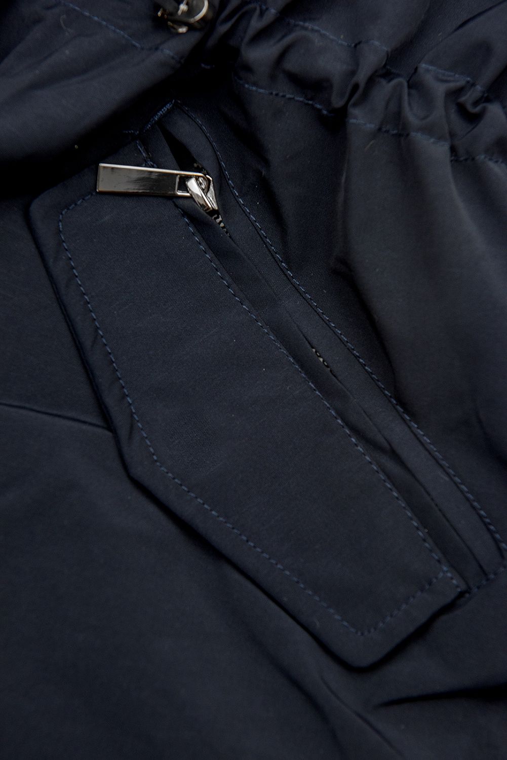 Parkajacke mit Teddy-Futter dunkelblau