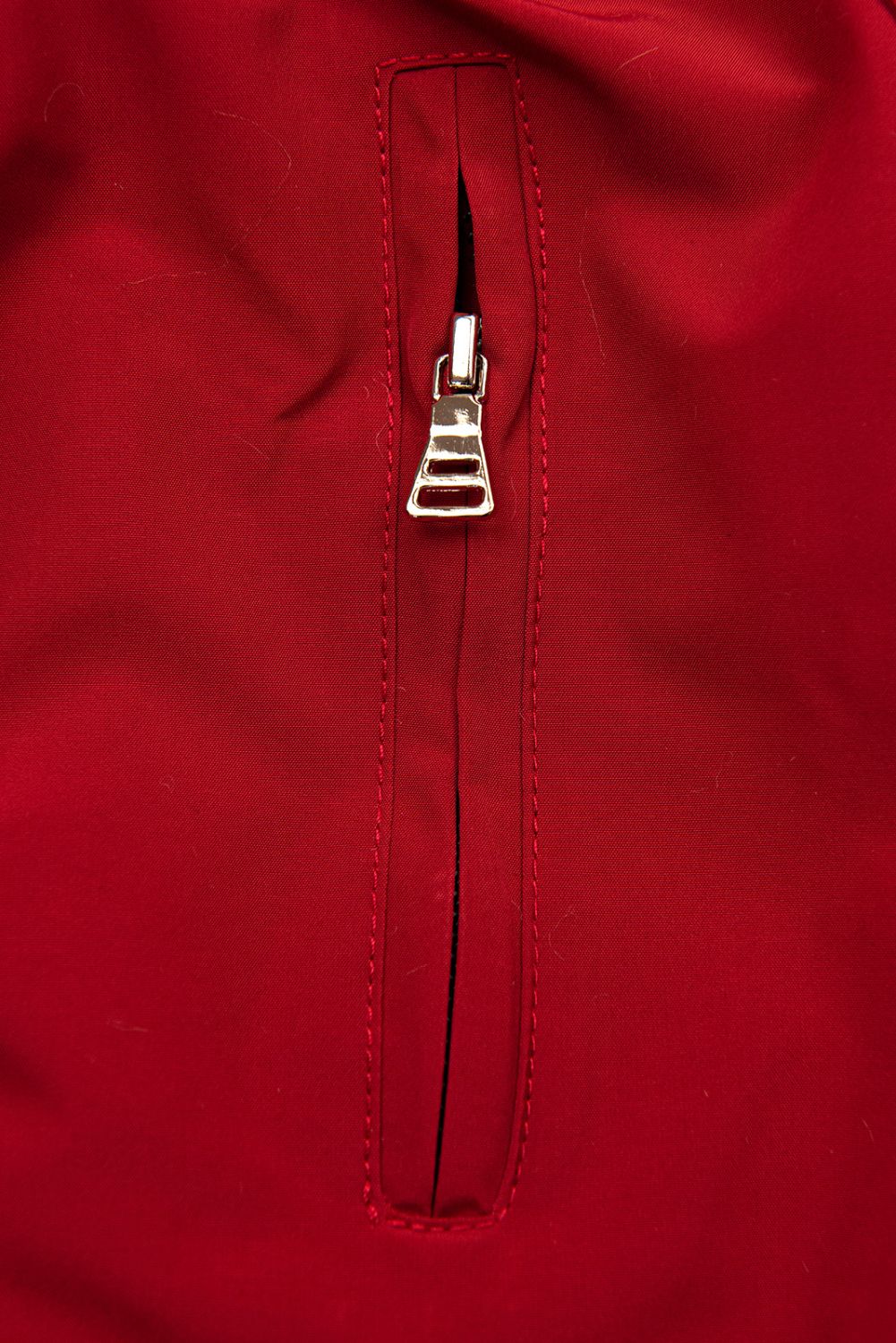 Winter Parkajacke mit Teddy-Futter Rot/Schwarz