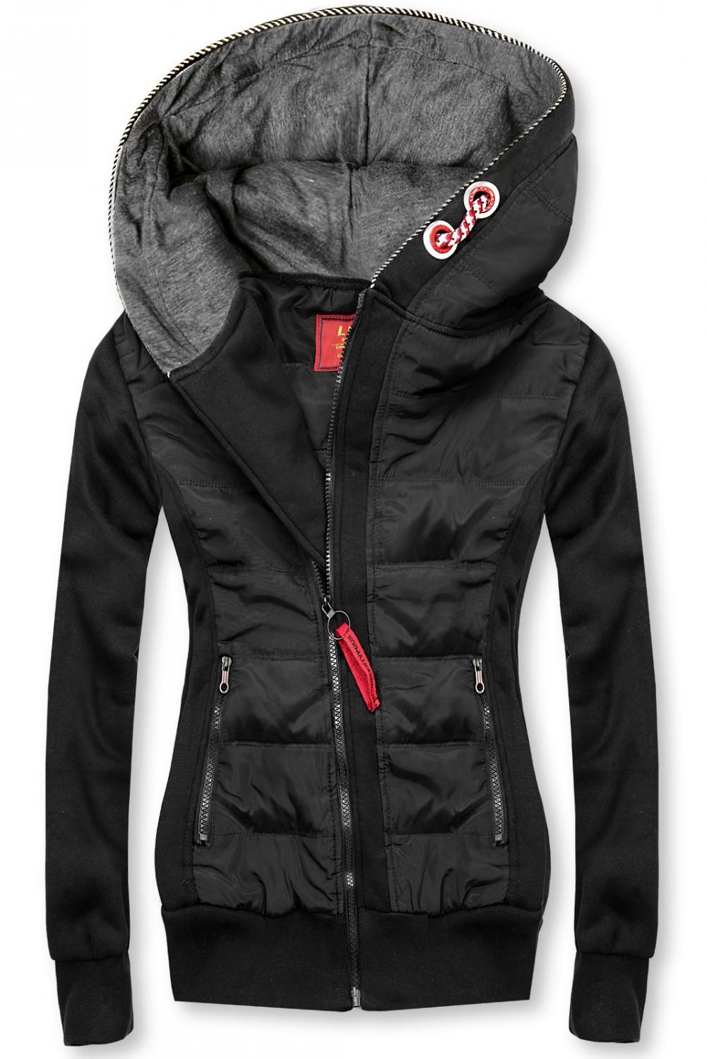 Sportliche Sweatjacke schwarz