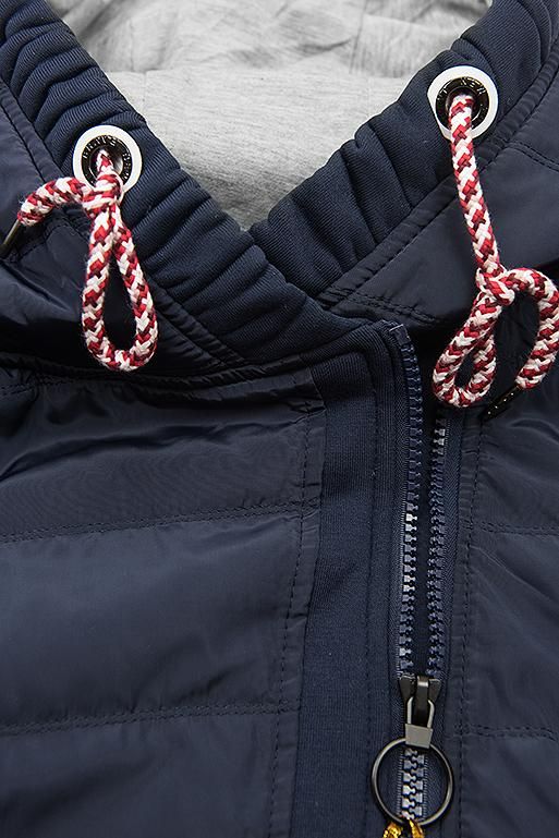 Sportliche Kapuzenjacke dunkelblau