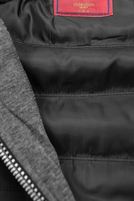 Hybrid Sweatjacke von LHD schwarz/grau