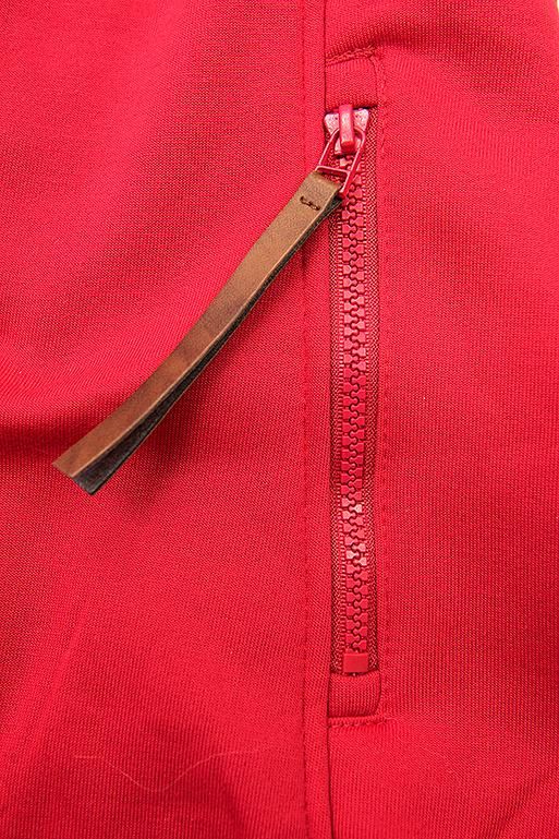 Langer Sweatmantel rot