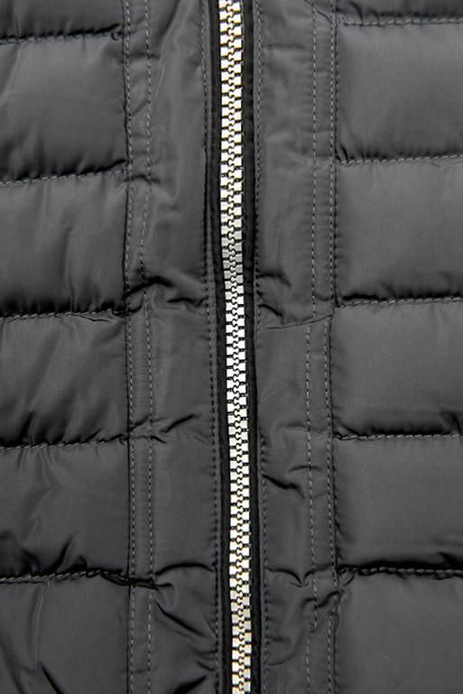 Steppjacke mit warmes Futter-Plüsch anthrazit