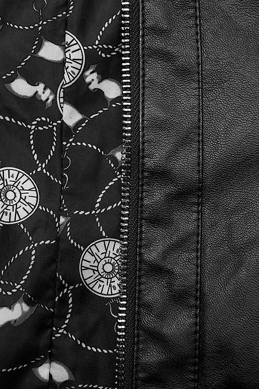 Kunstlederjacke schwarz