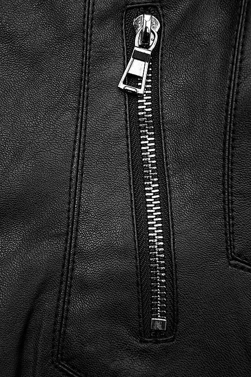 Kunstlederjacke schwarz